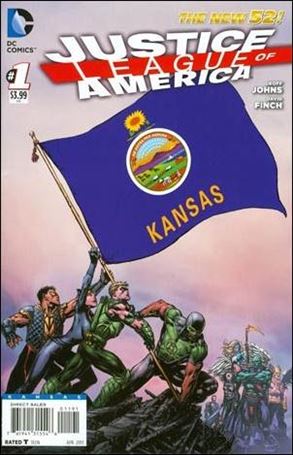 Justice League of America (2013)  issue 1-MQ Kansas State Flag Cover