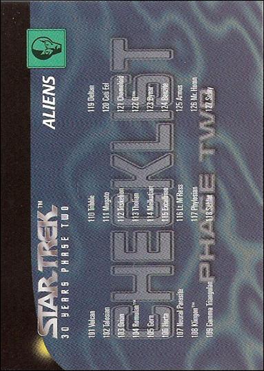 30 Years of Star Trek: Phase Two (Base Set) card 198 Checklist 1