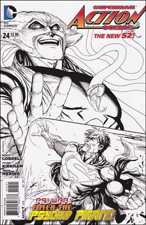 Action Comics (2011) issue 24-B 1:25 Black and White Cover