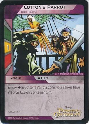 Pirates of the Caribbean - Dead Man's Chest (Base Set) card PDC142 Cotton's Parrot - Avian Linguist