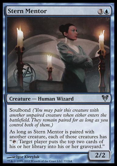 Magic the Gathering: Avacyn Restored (Base Set) card 77 Stern Mentor