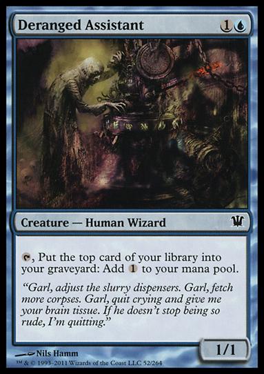 Magic the Gathering: Innistrad (Base Set) card 52 Deranged Assistant