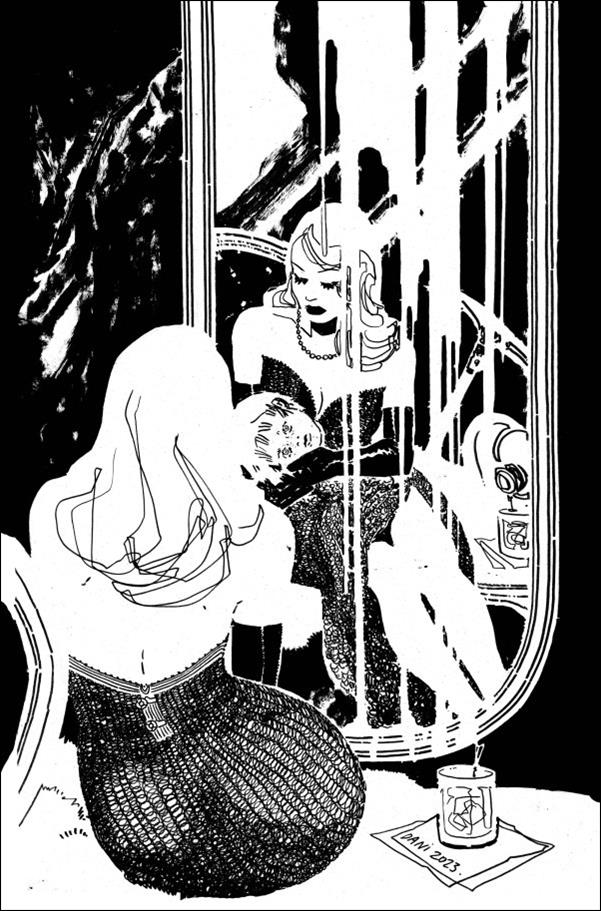 Dark Spaces: The Hollywood Special issue 2-D DaNi 1:10 B&W Cover