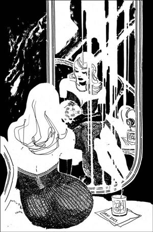Dark Spaces: The Hollywood Special issue 2-D DaNi 1:10 B&W Cover