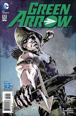 Green Arrow (2011) issue 52-B Szymon Kudranski New 52 Homage Cover