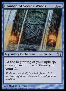 Magic the Gathering: Champions of Kamigawa (Base Set) card 69 Honden of Seeing Winds