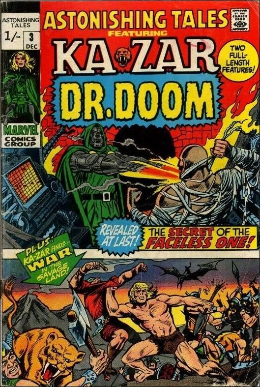 Astonishing Tales (1970) issue 3-B UK Price Cover