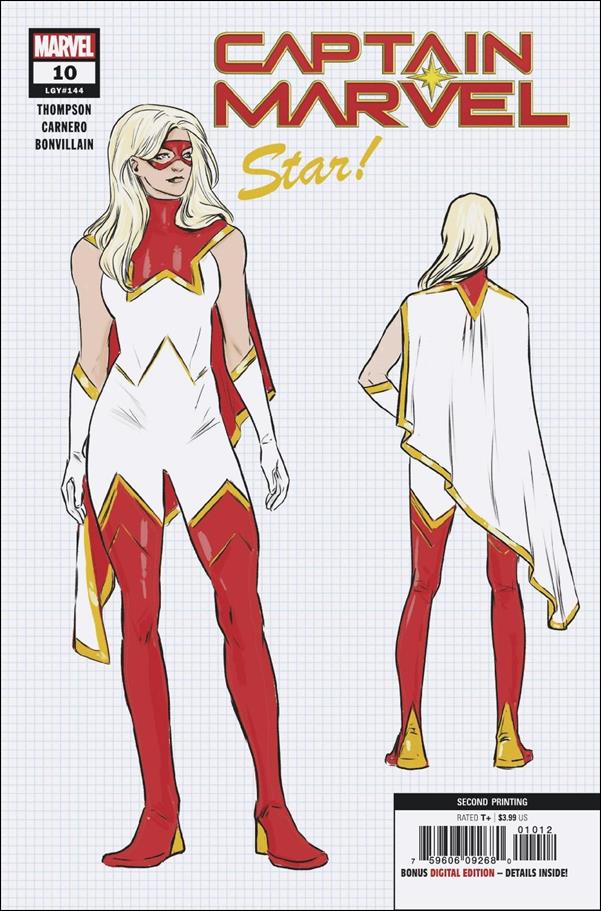 Captain Marvel (2019) issue 10-B Design Cover (2nd Printing)