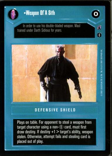 Star Wars: Reflections III (Base Set) card 45 Weapon Of A Sith