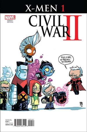 Civil War II: X-Men issue 1-D Skottie Young Baby Cover