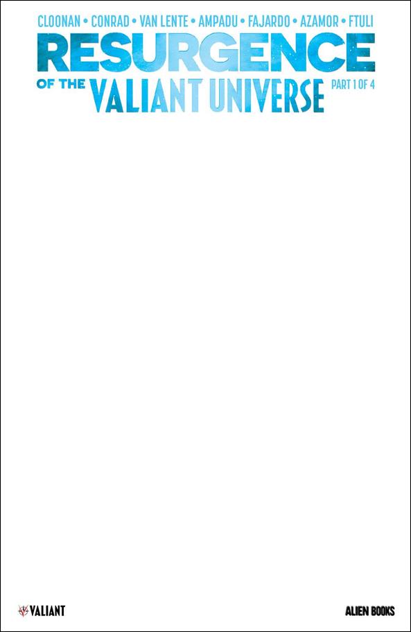 Resurgence of the Valiant Universe issue 1-F Blank Cover