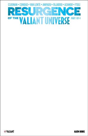 Resurgence of the Valiant Universe issue 1-F Blank Cover