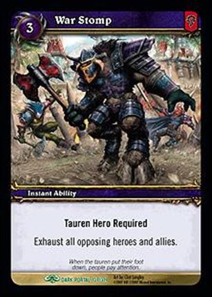 World of Warcraft: Through the Dark Portal (Base Set) card 137 War Stomp