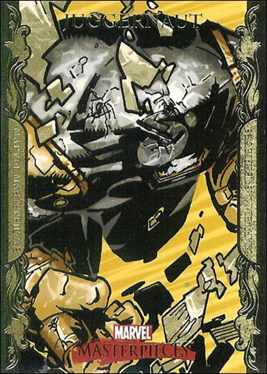 2007 Marvel Masterpieces (Parallel Gold Border Base Set) card 44 Juggernaut