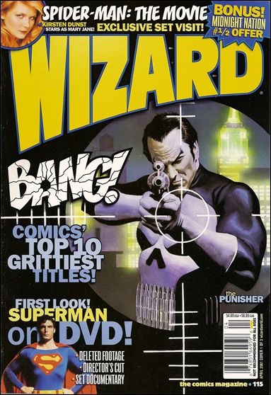 Wizard: The Comics Magazine issue 115 Alex Ross Punisher Cover