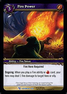 World of Warcraft: March of the Legion (Base Set) card 46 Fire Power