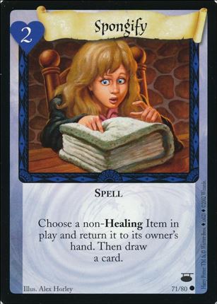 Harry Potter: Diagon Alley (Base Set) card 71 Spongify