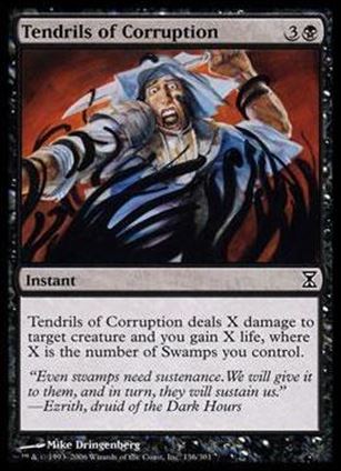 Magic the Gathering: Time Spiral (Base Set) card 136 Tendrils of Corruption