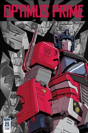 Optimus Prime issue 25-B Casey W. Coller Cover