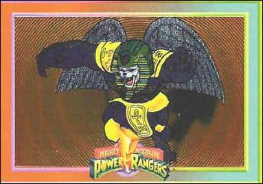 Mighty Morphin Power Rangers: Series 1  (Foil Bordered Set) card 5 King Sphinx