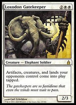 Magic the Gathering: Ravnica (Base Set)  card 25 Loxodon Gatekeeper