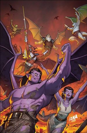 Gargoyles (2022) issue 12-N David Nakayama Metal Cover