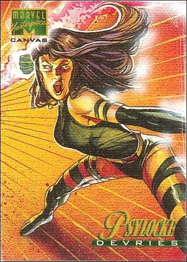 1995 Marvel Masterpieces (Canvas Subset) card 16 Psylocke