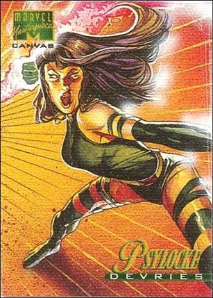 1995 Marvel Masterpieces (Canvas Subset) card 16 Psylocke