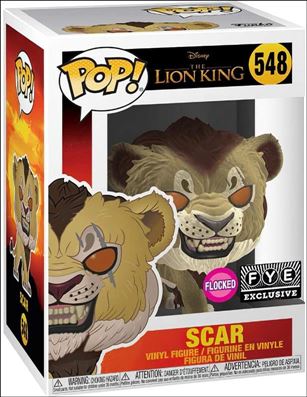 POP! Disney figure 548-B Scar (Flocked) FYE Exclusive