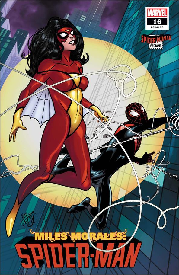 Miles Morales: Spider-Man (2018) issue 16-B Pasqual Ferry Spider-Woman Cover