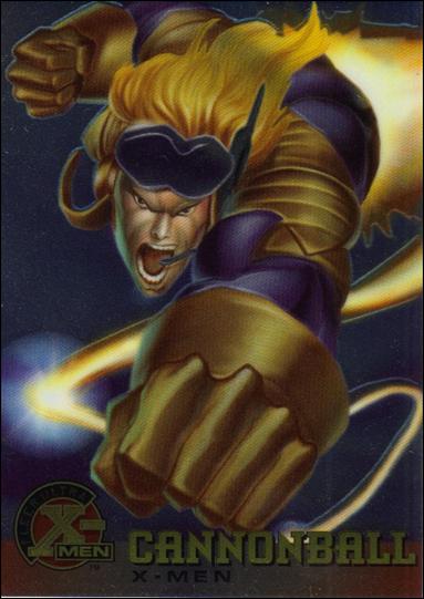 1996 Fleer Ultra X-Men All Chromium (Base Set) card 4 Cannonball