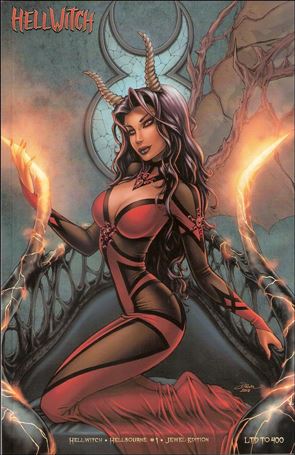 Hellwitch: Hellbourne issue 1-H Dawn McTeigue Swarovski Crystal Jewel Ed. 1/400