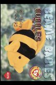 Beanie Babies Series 1 (Birthday or Rookie Subset) card 28-D Bubbles The Fish Gold Lettering 1/150