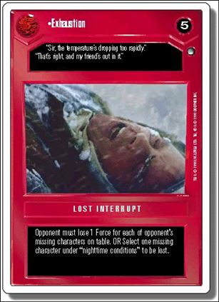 Star Wars: Hoth Revised (Base Set) card 37 Exhaustion
