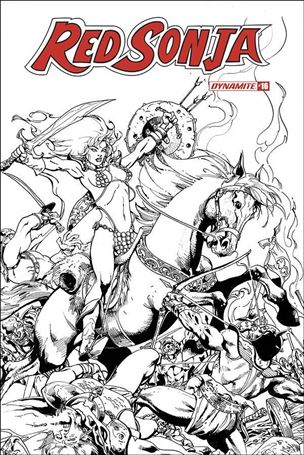 Red Sonja (2019) issue 16-G Roberto Castro Black & White Cover