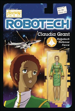 Robotech (2017) issue 6-B Blair Shedd Action Figure Cover