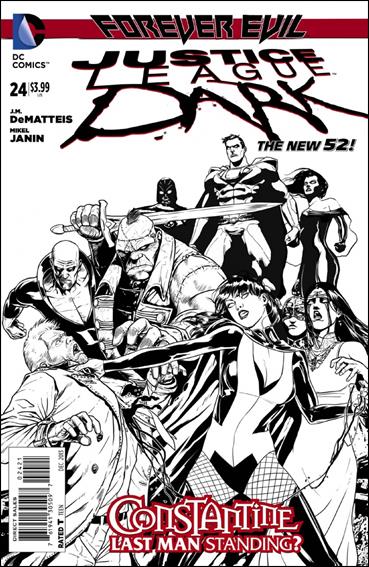 Justice League Dark (2011) issue 24-B 1:25 Black and White Cover