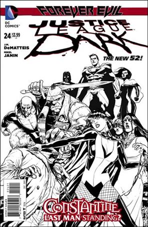 Justice League Dark (2011) issue 24-B 1:25 Black and White Cover