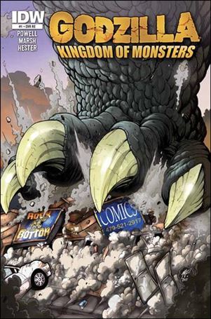 Godzilla: Kingdom of Monsters issue 1-OB Rock Bottom Comics Cover 1/500