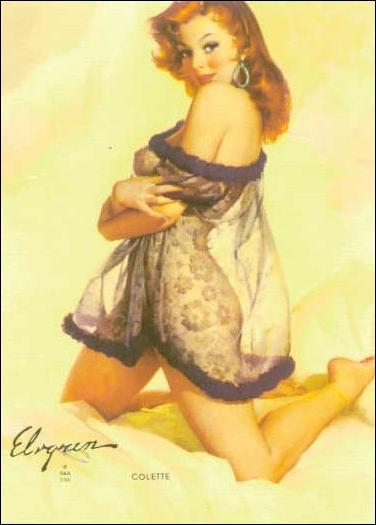 Elvgren's Calendar Pinups (Base Set) card 24 Colette