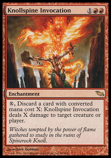 Magic the Gathering: Shadowmoor (Base Set) card 99 Knollspine Invocation