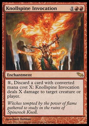 Magic the Gathering: Shadowmoor (Base Set) card 99 Knollspine Invocation