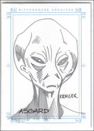 Stargate SG-1: Season 5 (Sketch Subset) card No Number h Asgard 1/450
