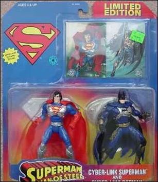 Superman: Man of Steel Action Figure 2-Packs figure 1-B Superman (Cyber-Link) and Batman (Cyber-Link)