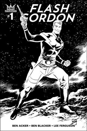 King: Flash Gordon issue 1-F Ron Salas 1:40 Black & White Cover