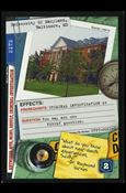 X-Files: The Truth Is Out There (Base Set) card XF97-0061v2 University of Maryland, Baltimore, MD