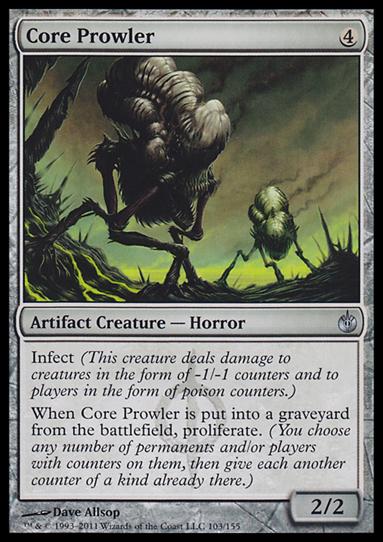 Magic the Gathering: Mirrodin Besieged (Base Set) card 103 Core Prowler