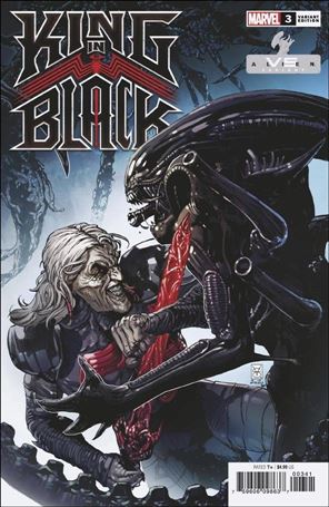 King in Black issue 3-E Valerio Giangiordano Marvel vs Alien Cover
