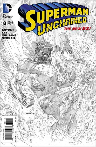 Superman Unchained issue 8-F Jim Lee Sketch 1:100 Cover