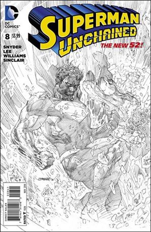 Superman Unchained issue 8-F Jim Lee Sketch 1:100 Cover
